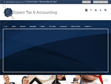 Tablet Screenshot of expecttaxandaccounting.com